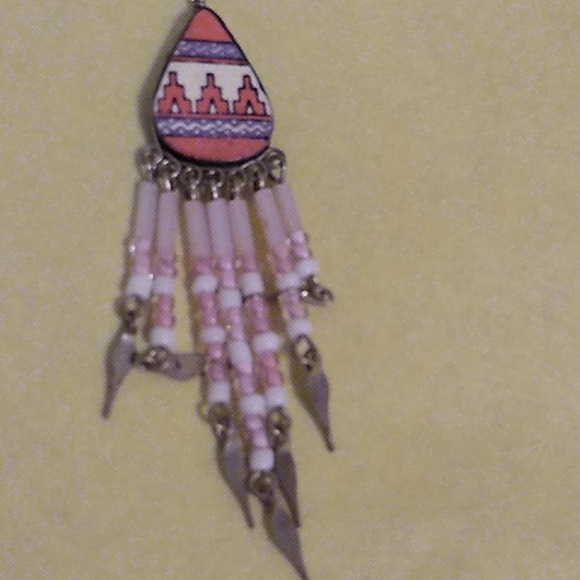 Nwt Boho Pink Earrings - Picture 4 of 6